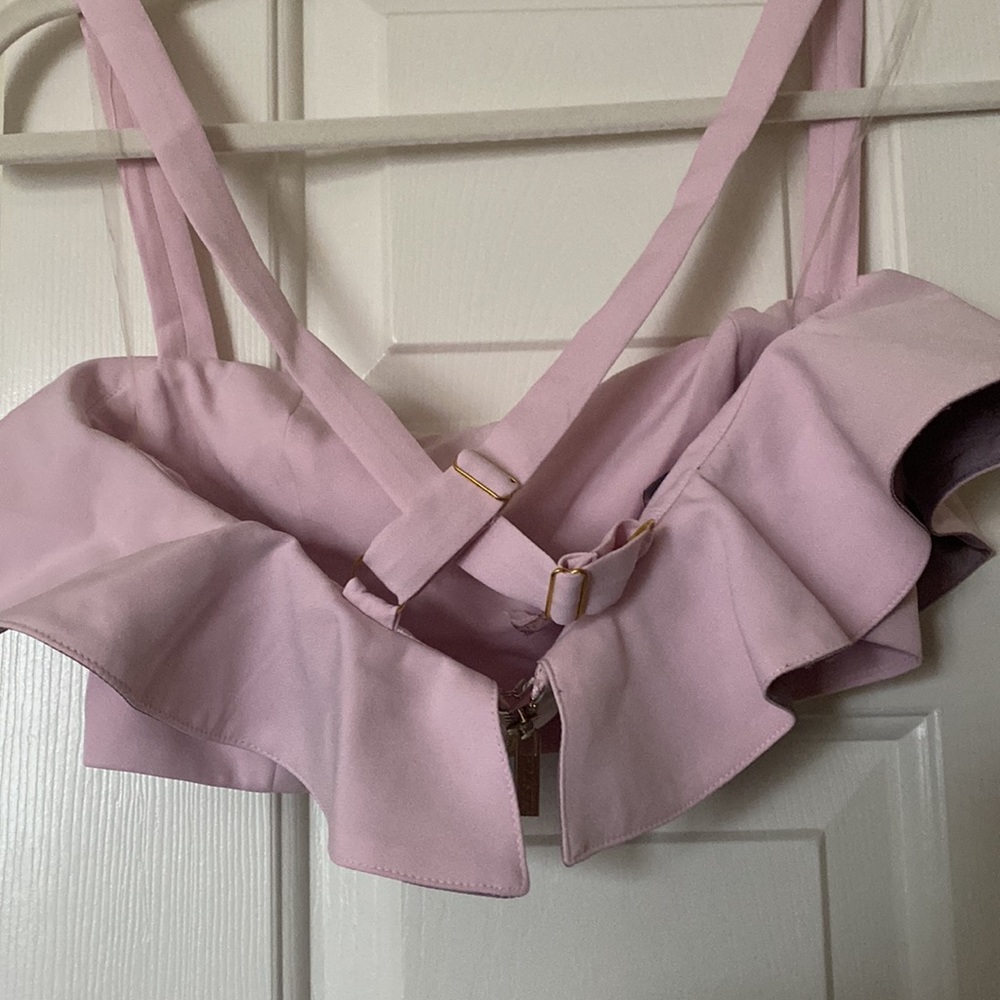 HOUSE OF CB, 'Tyna' Ruffle Crop Top - Picture 5 of 7